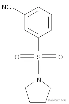 Molecular Structure of 1003740-90-6 (3-(Pyrrolidin-1-ylsulfonyl)benzonitrile)